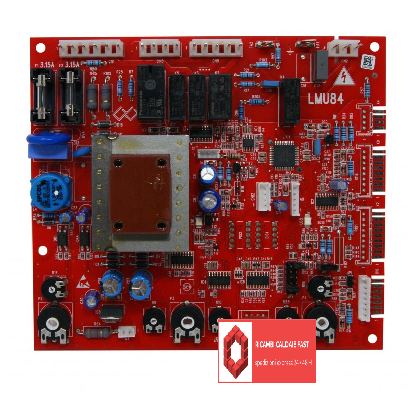 Scheda elettronica LMU84 AD01C per caldaia Beretta cod. 20008307 e Riello cod. 4052185 - ricambio originale