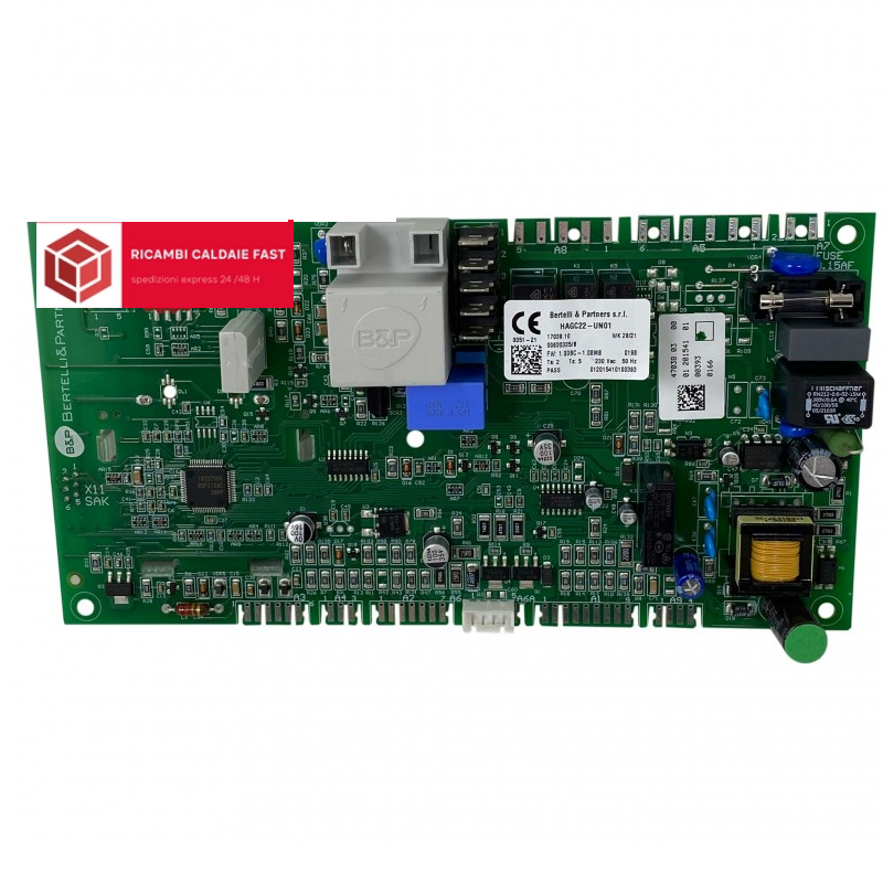 Scheda HAGC22-UN01 per Unical 95001261 , Ricambi Caldaie Fast