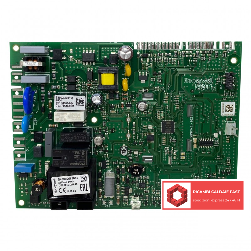 Scheda Honeywell S4962DM3052 caldaia Baxi 766487600, ex 766077600, ex 721824700