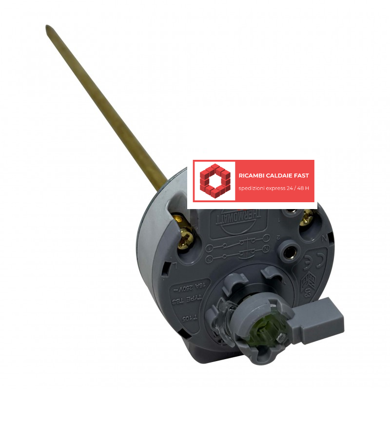 Termostato Ariston 65117957 per scaldabagni Blu1 R, Lydos Dune R, Pro1 R.