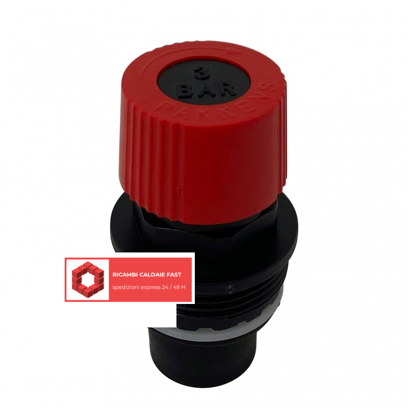 Testa rossa valvola sicurezza 3 bar caldaia Hermann Saunier Duval Themis Condens 0020259367