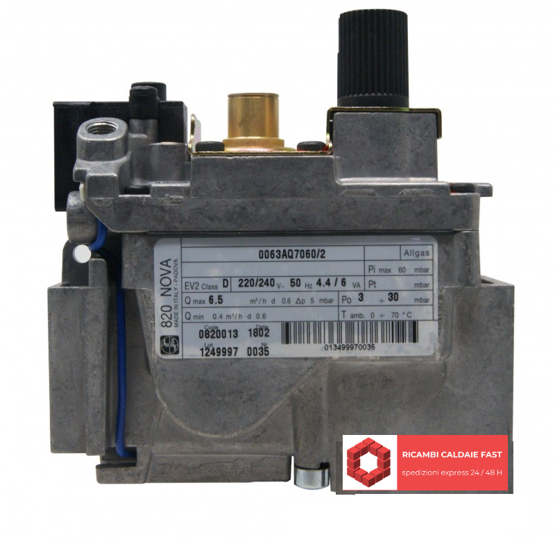 Valvola gas Beretta 820 Nova cod. 820013 per Idra e Mynute