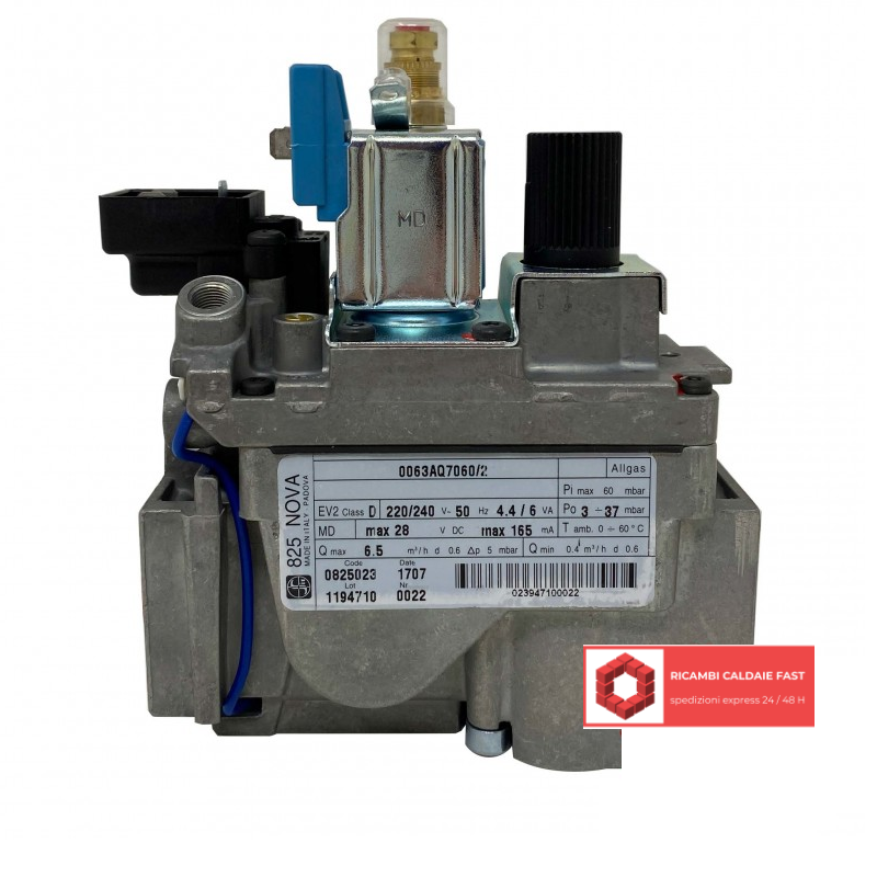Valvola Gas SIT 825 NOVA EV2 220/240V codice 0825023