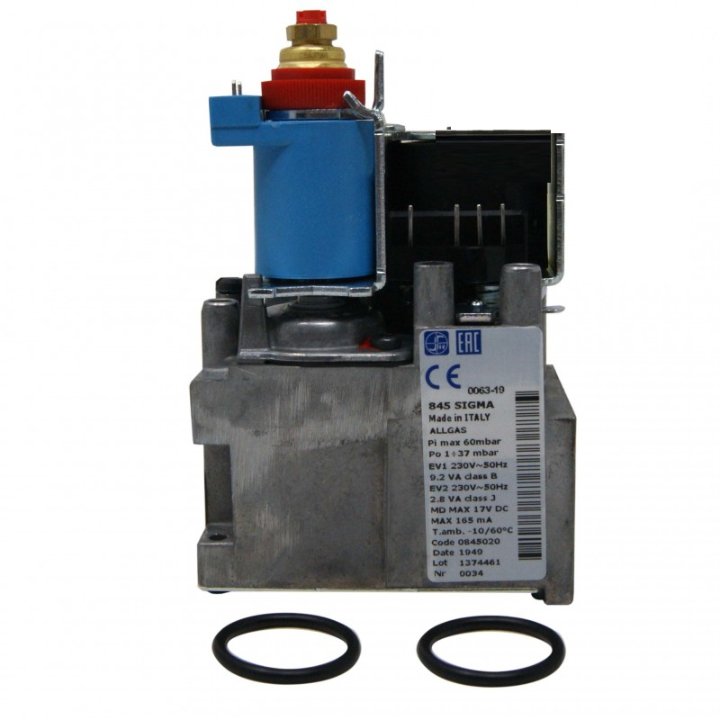 Valvola gas SIT 845020 per caldaie Ariston, codice 65104254