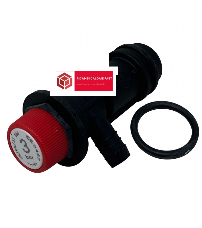 Valvola di sicurezza Ariston 61305113 per caldaia Aco, Dea, Genia, Genus, Rio