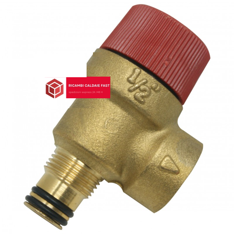 Valvola sicurezza 3 Bar per caldaie Ferroli attacco 1/2'' 39809740