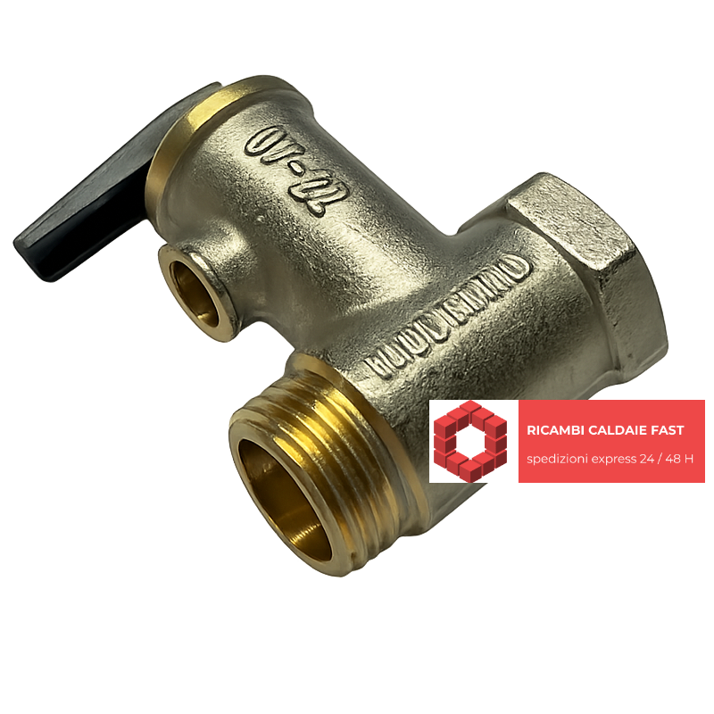 Valvola di sicurezza Ariston 571730 con leva 1/2 8,5 bar per scaldabagno