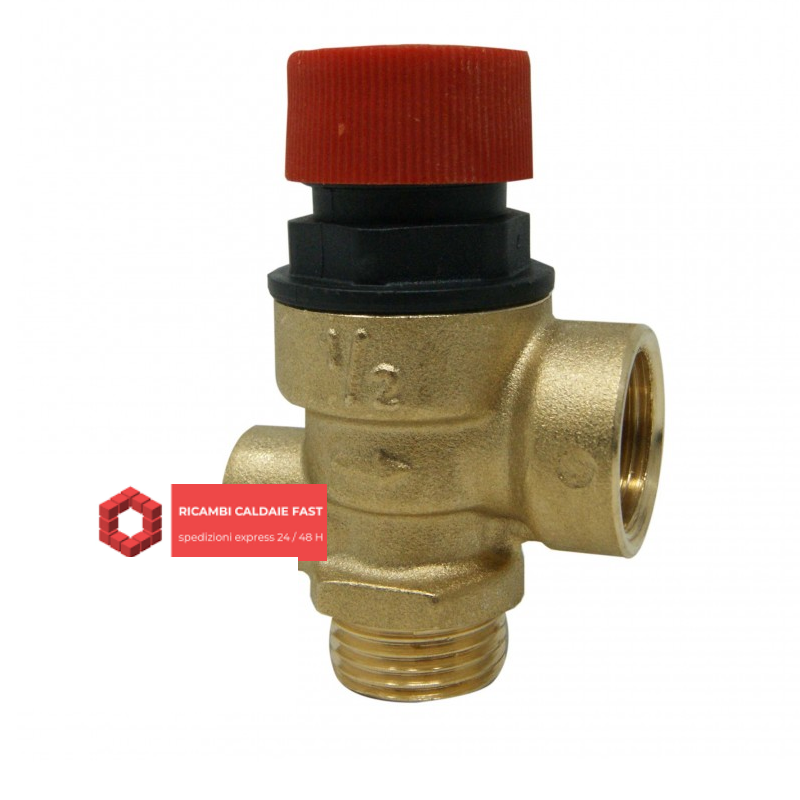 Valvola di sicurezza 3 bar 1/2 pollice caldaia Sile 907100002