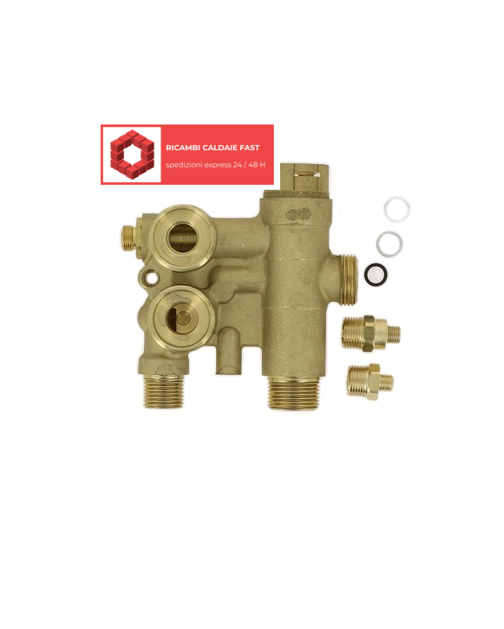 Valvola tre vie originale per caldaie Baxi Luna Duotec, Platinum, Luna3 Blue, Comfort, Prime HT - Cod. 711107400