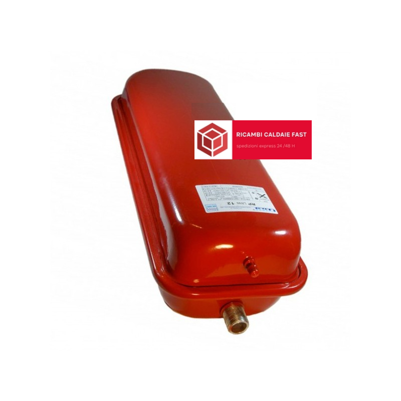 Vaso espansione rettangolare 12 litri per bruciatore Riello Insieme, Evo, Residence Colonna, Tau Unit