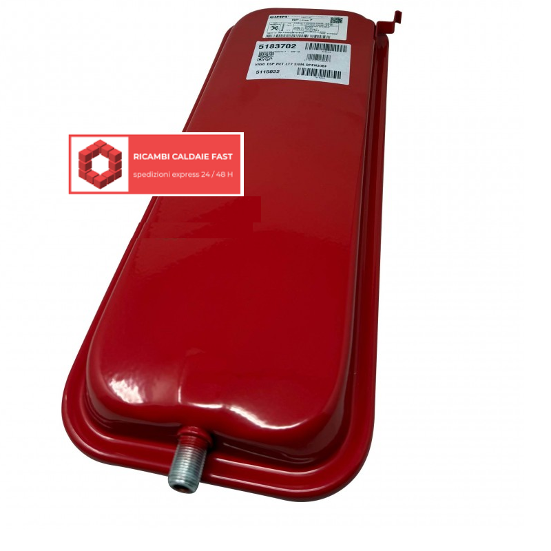 Vaso espansione 7 litri attacco 3/8" M per caldaie Sime Format DGT, Open, Murelle Solar, Planet Aquaquick cod. 5183702