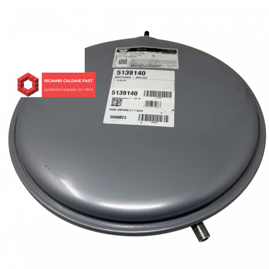 Vaso espansione 7 litri attacco 3/8" M per caldaie Sime cod. 5139140 ex 5139120