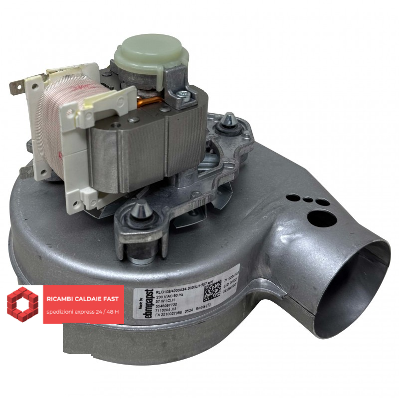 Ventilatore fumi estrattore caldaia Baxi JJJ005682150 Eco Home, Eco3, Eco4S