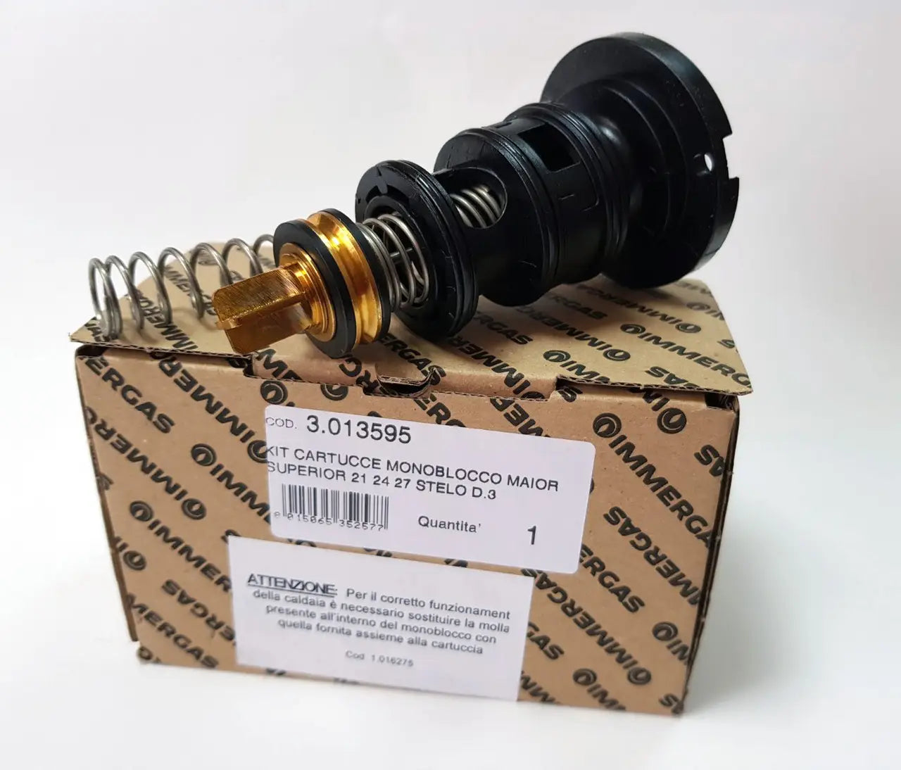 Cartuccia monoblocco valvola 3 vie caldaia Immergas 3013595 ex 3012733