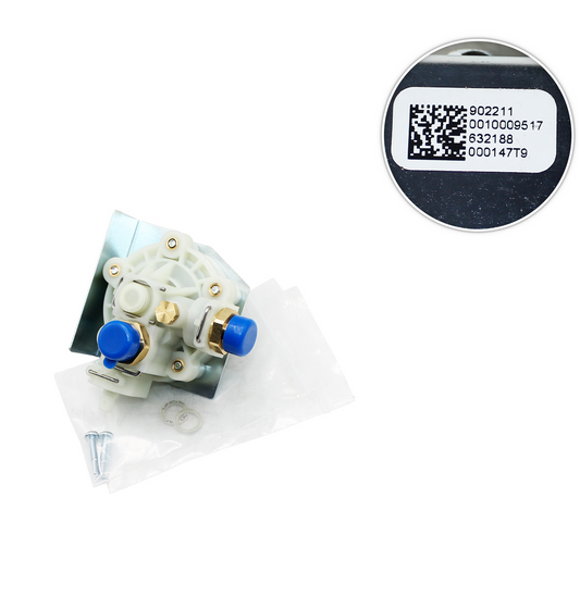 gruppo acqua bianca con vie blu e viti