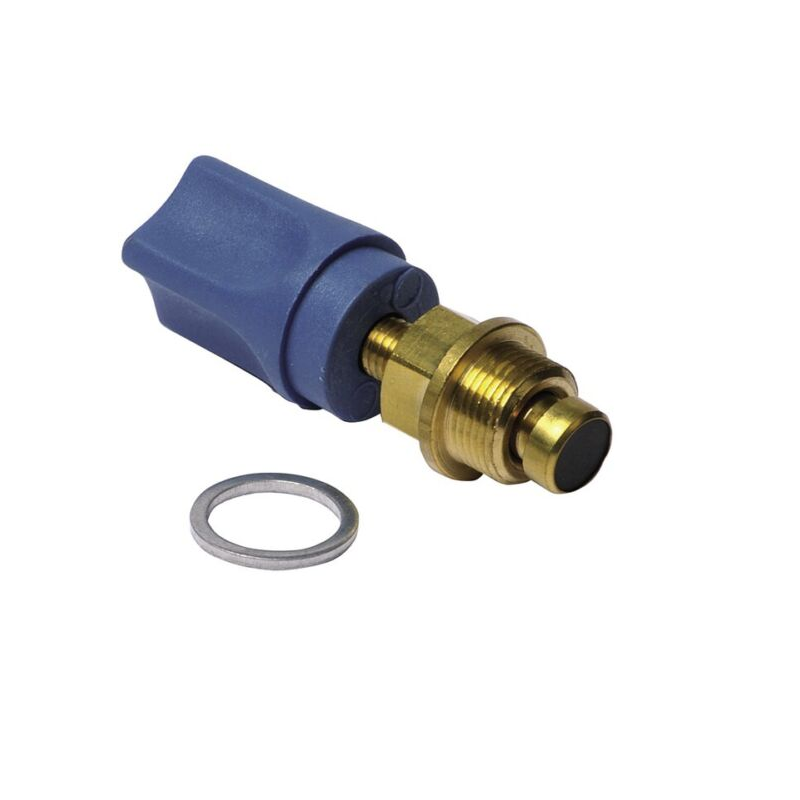 rubinetto ottone con manopola blu