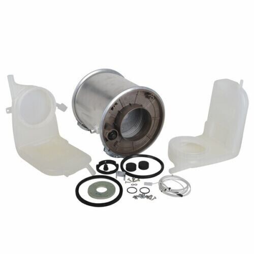 scambiatore rotondo grigio con guarnizioni bianche e nere