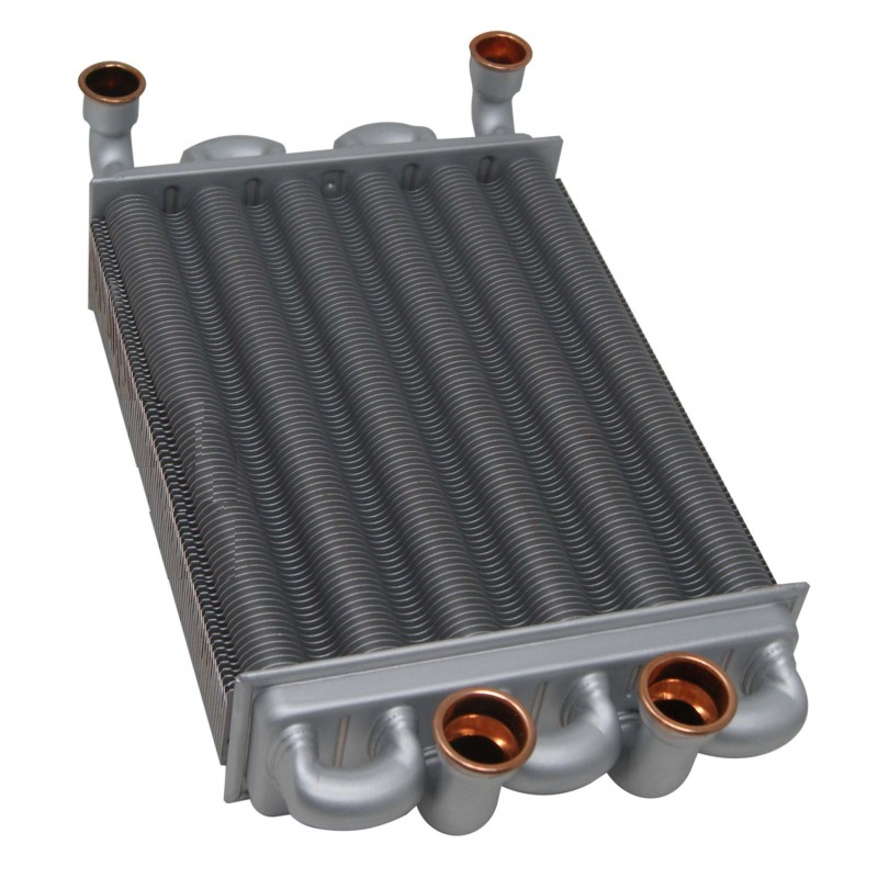 scambiatore con 4 attacchi grigio