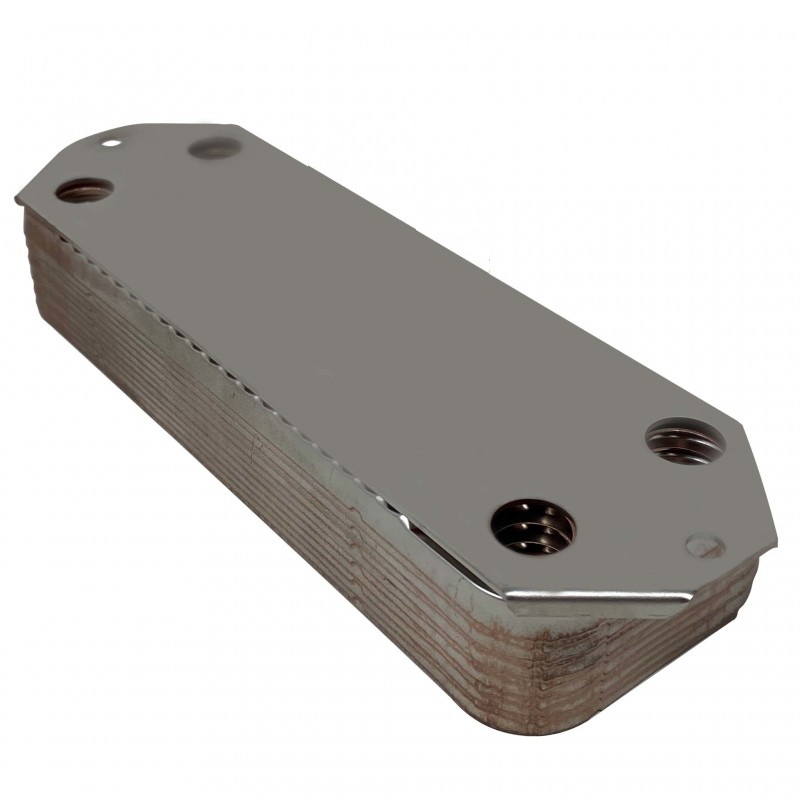 Scambiatore sanitario 12 piastre caldaia Viessmann 7822799 per Vitopend WB2A WH0A WH2A