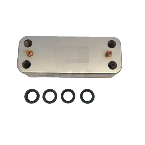 scambiatore grigio con guarnizioni nere