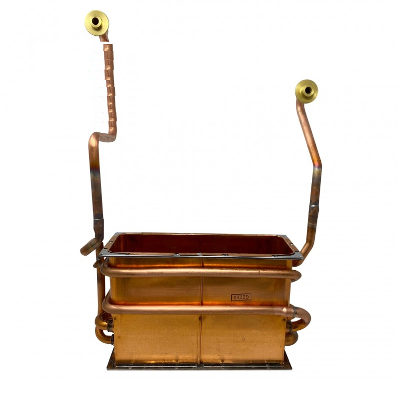 Scambiatore in rame con attacchi capienza 16 litri