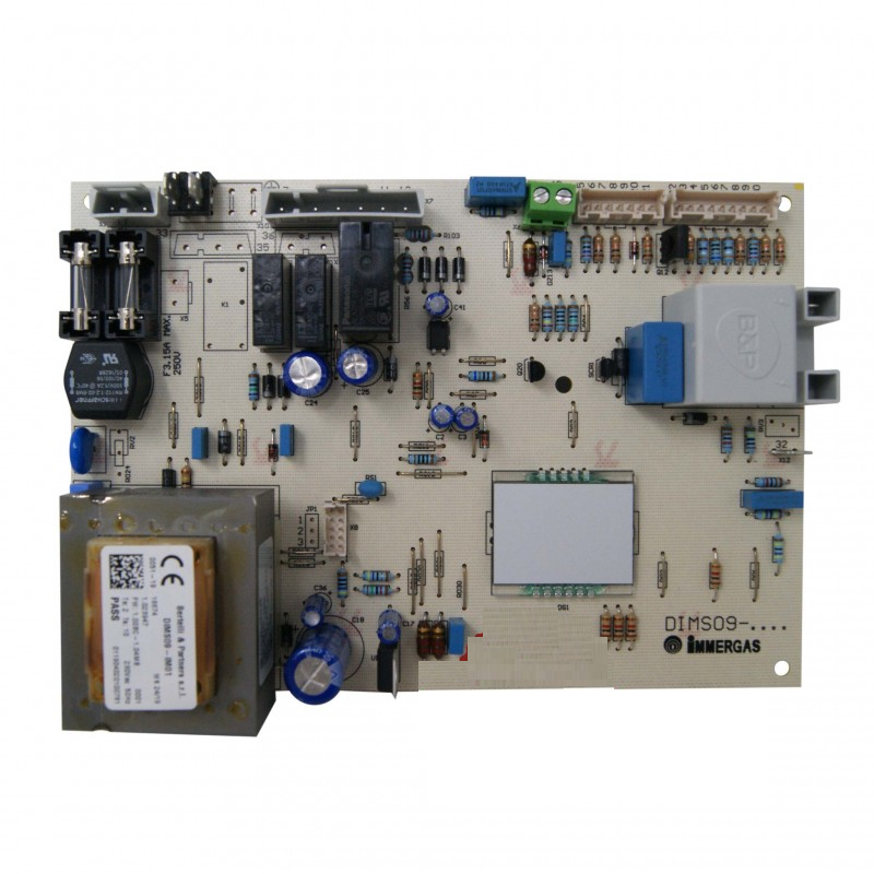 scheda quadrata avorio con cablaggi