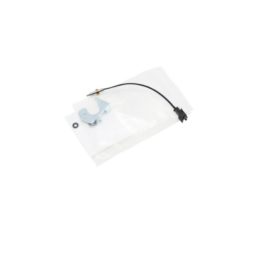 sonda fina nera con guarnizione e supporto