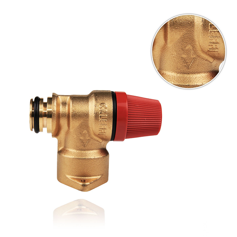 valvola di sicurezza caleffi oro attacco a flangia pressione 3 bar colore oro