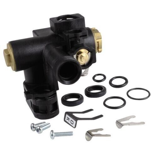 valvola tre vie guarnizioni viti nera