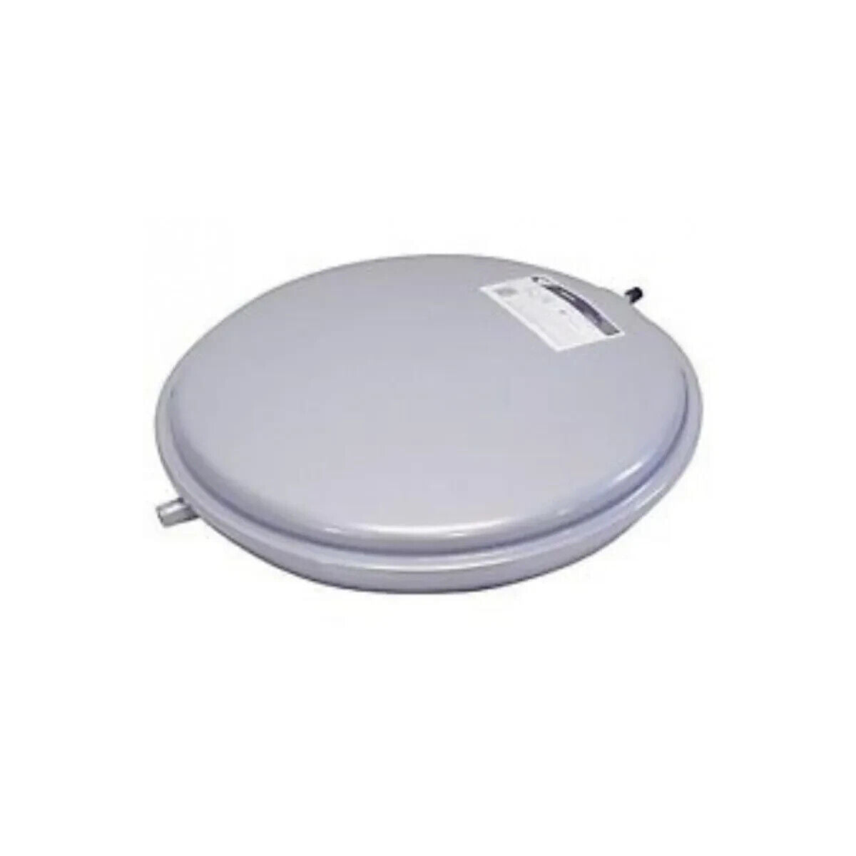 vaso rotondo grigio con attacco