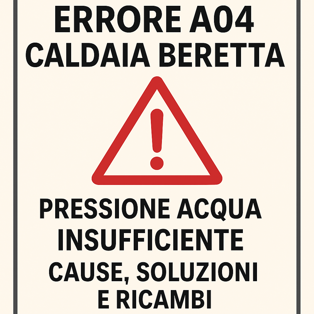 Errore A04 caldaia Beretta: significato, soluzioni e ricambi [GUIDA 2025]