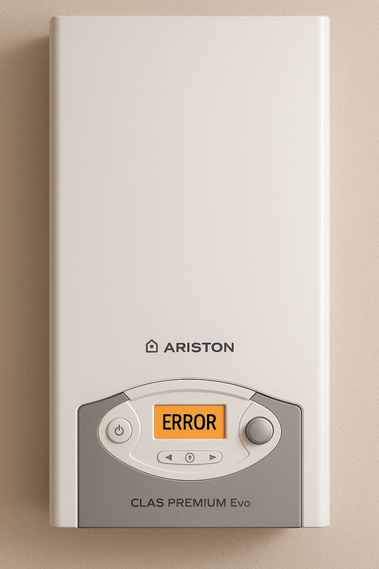 Caldaia Ariston Clas Premium Evo con display in errore