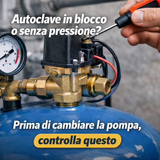 Autoclave in blocco o senza pressione? Prima di cambiare la pompa, controlla questo