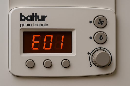 Caldaia Baltur Genio Technic con errore E01 sul display