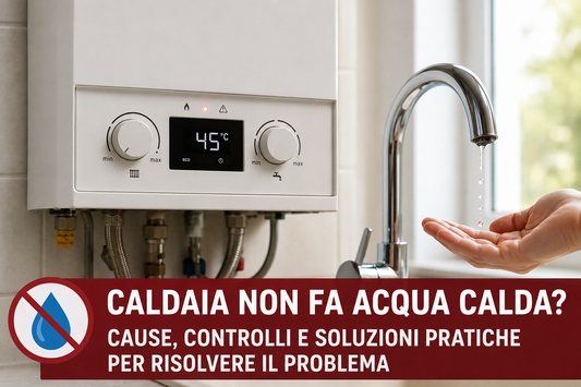 Caldaia che non fa acqua calda: controlli, cause più comuni e soluzioni per ripristinare l'acqua calda sanitaria
