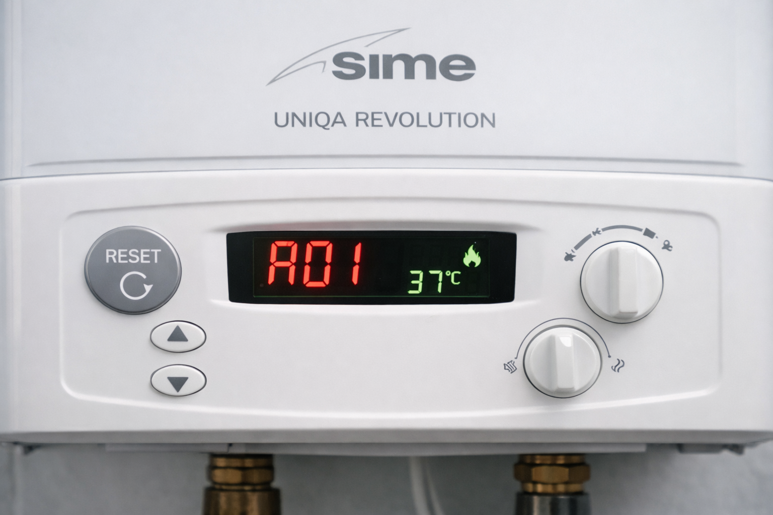 Caldaia Sime Uniqa Revolution con codice errore sul display