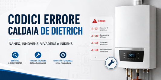 Codici errore caldaia De Dietrich NANEO, INNOVENS, VIVADENS e INIDENS