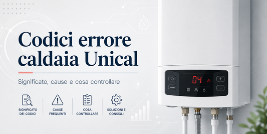 Codici errore caldaia Unical: significato, cause e cosa controllare