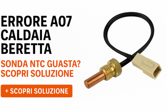 Errore A07 caldaia Beretta – Sonda NTC guasta mandata riscaldamento