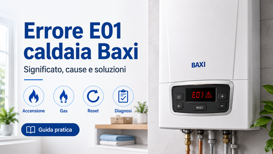 Errore E01 caldaia Baxi: significato, cause e soluzioni per mancata accensione