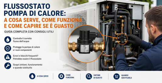Flussostato pompa di calore: funzionamento del componente e posizione all'interno dell'impianto