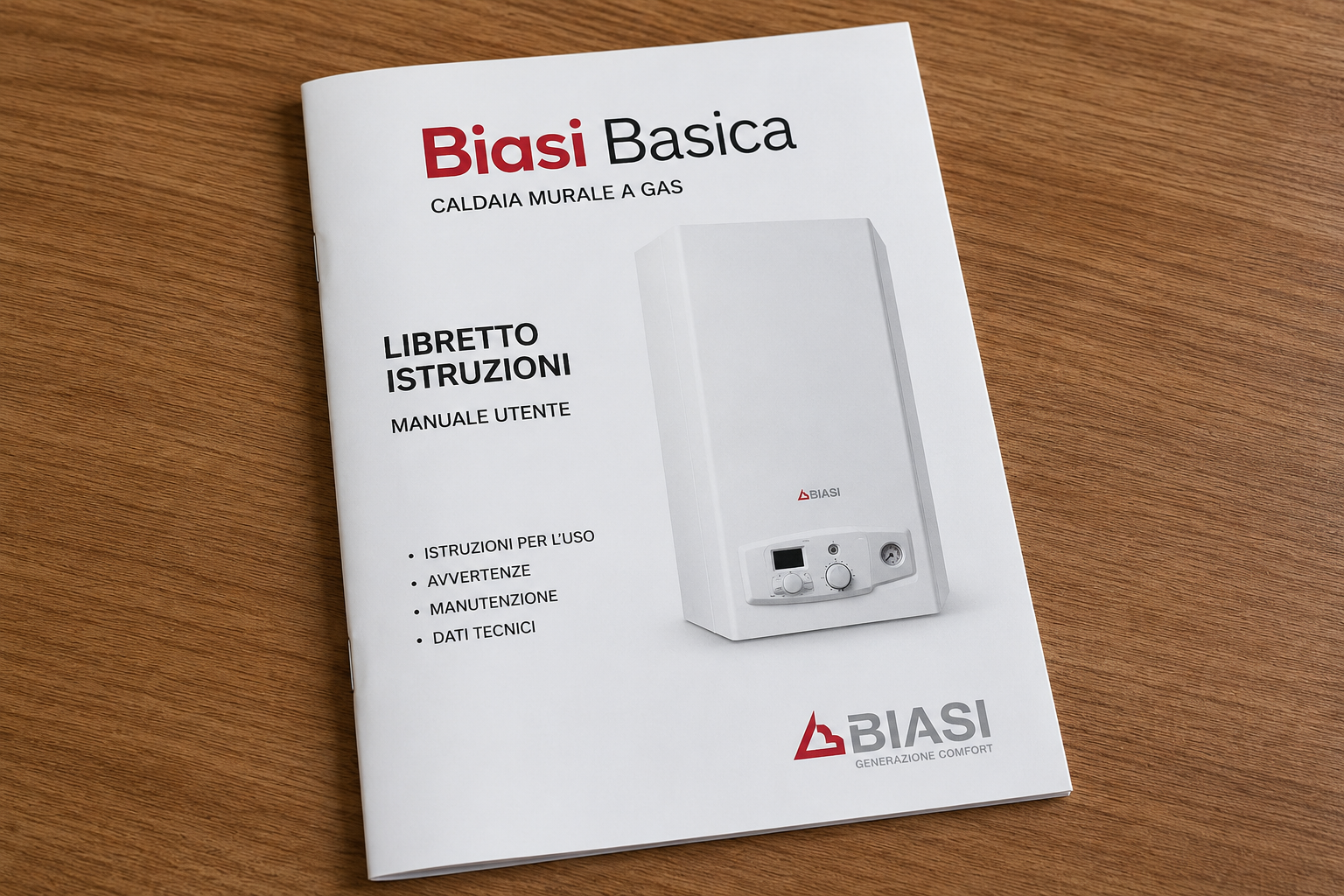 Libretto istruzioni caldaia Biasi Basica PDF con manuale utente e guida all'utilizzo