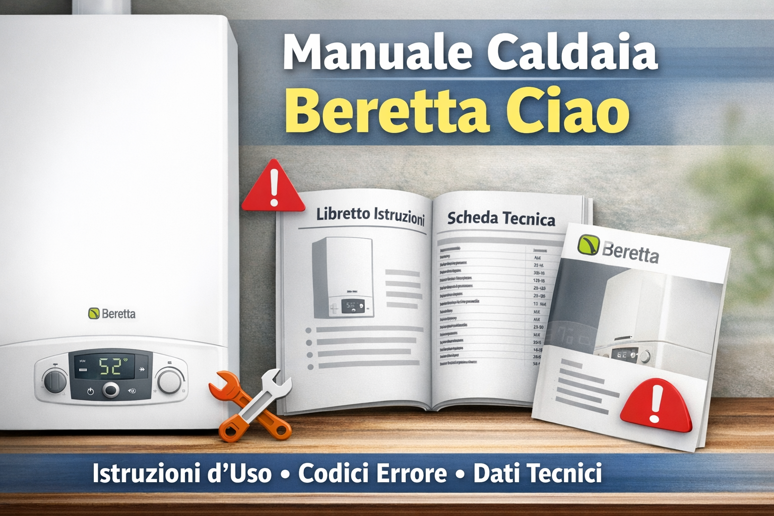 Manuale caldaia Beretta Ciao con istruzioni d’uso, codici errore e scheda tecnica