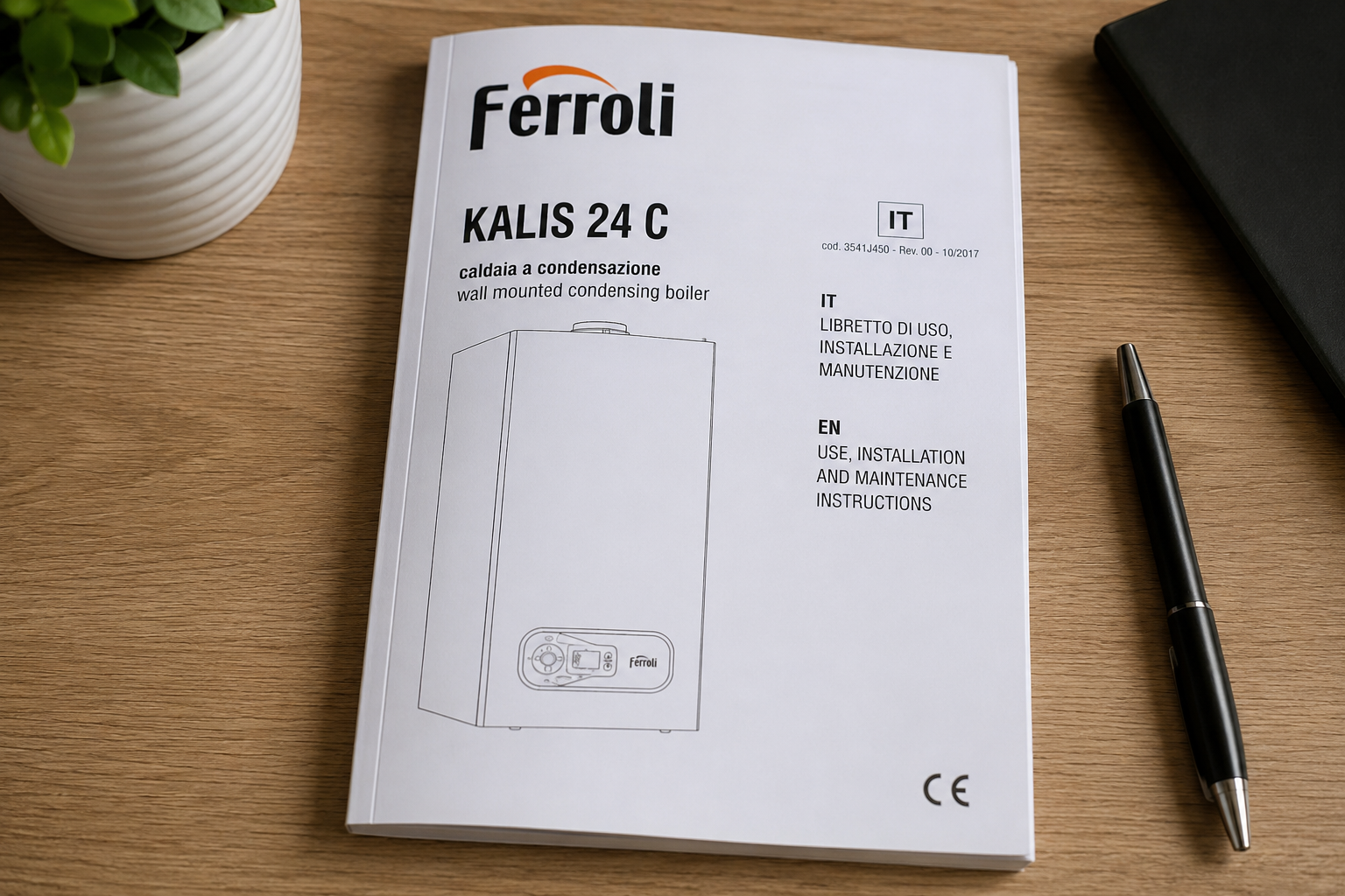 Manuale Ferroli Kalis 24 C PDF libretto istruzioni caldaia a condensazione Ferroli