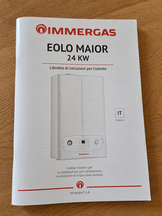 Manuale Immergas Eolo Maior 24 KW PDF - Libretto istruzioni e documentazione tecnica della caldaia