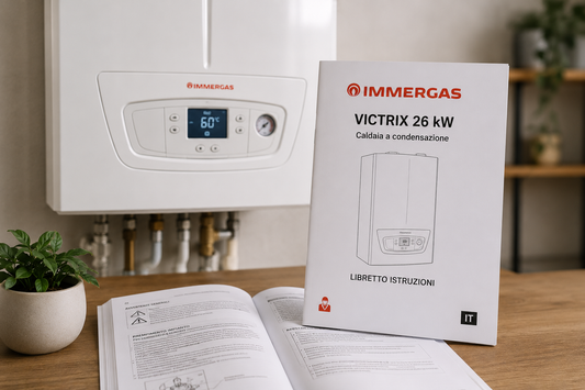 Libretto istruzioni Immergas Victrix 26 kW PDF guida all'utilizzo della caldaia a condensazione