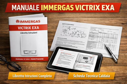 Manuale caldaia Immergas Victrix Exa libretto istruzioni e scheda tecnica PDF