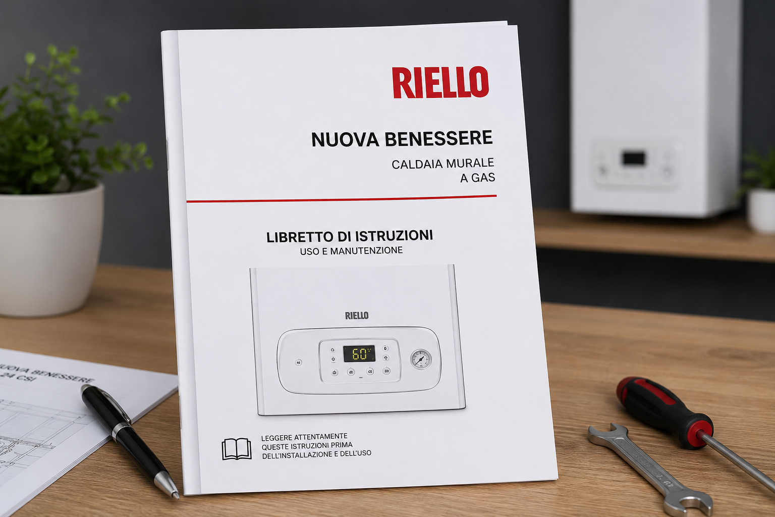 Manuale Riello Nuova Benessere PDF - Libretto istruzioni e documentazione tecnica della caldaia