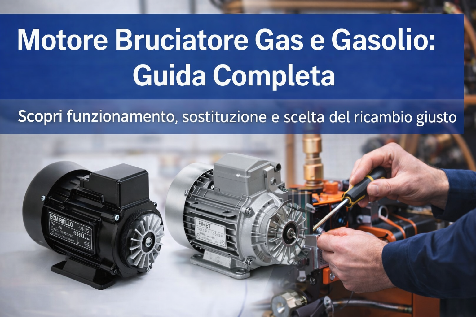 Motore bruciatore gas e gasolio guida completa