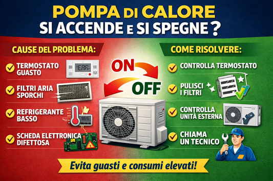 Pompa di calore si accende e spegne cause ciclo breve e soluzioni pratiche